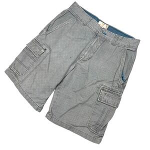 OP Ocean Pacific Mens Gray Cargo Shorts Casual‎ Cotton Size 34 x 9
